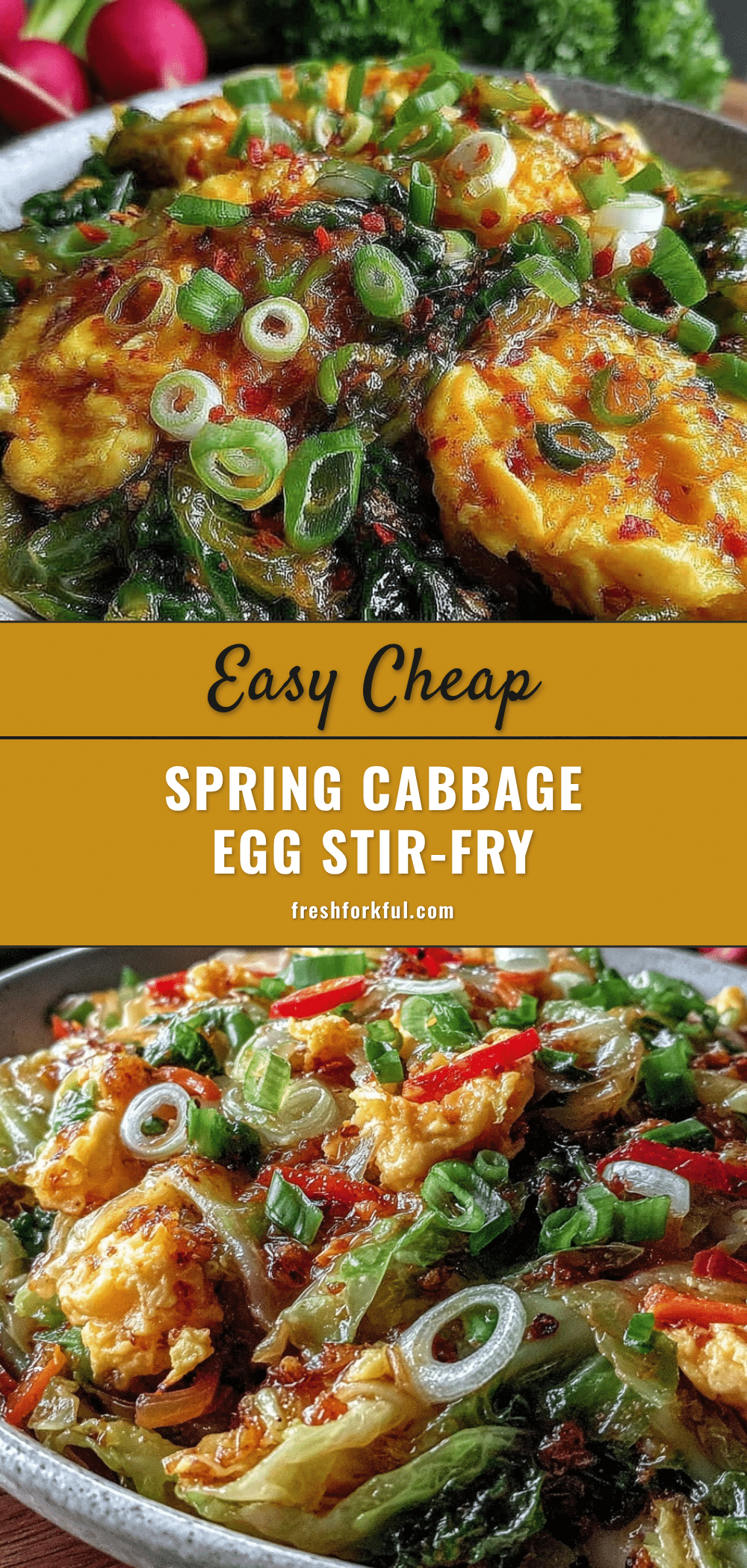 cabbage stir-fry with eggs recipe