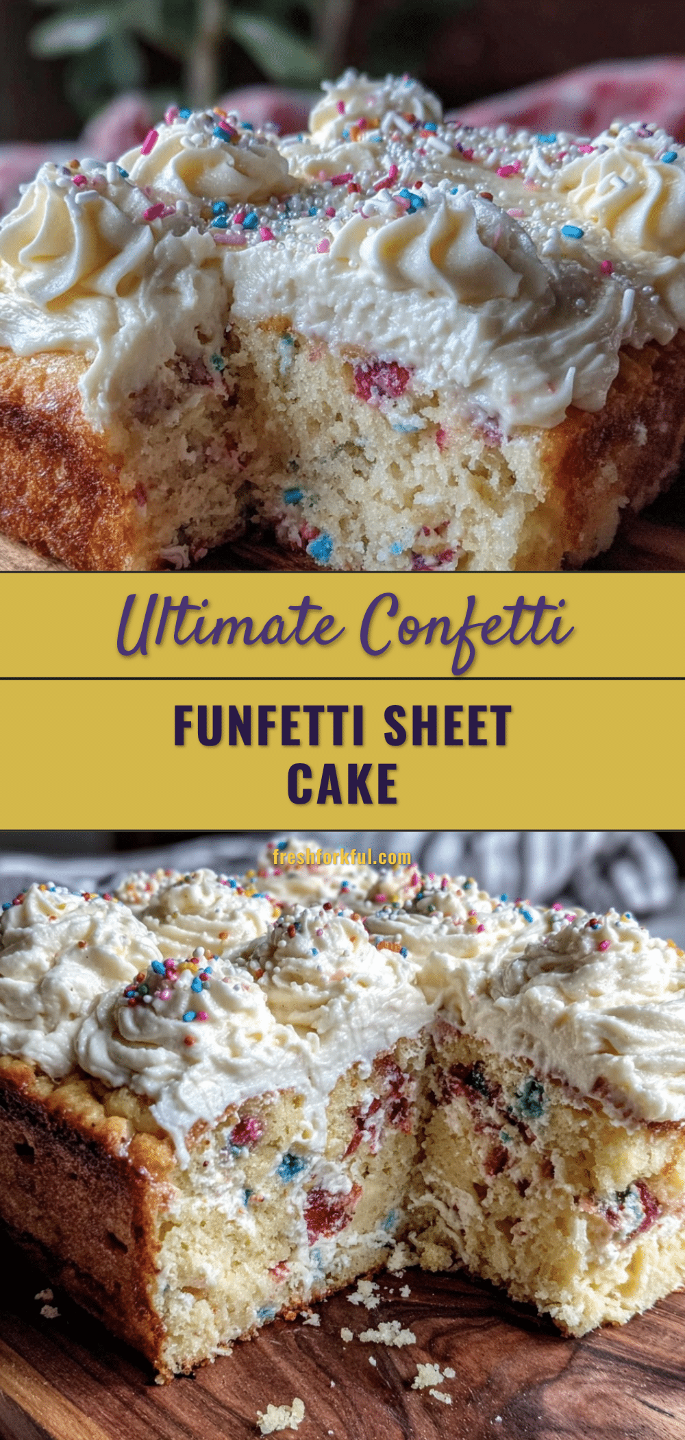confetti funfetti sheet cake recipe