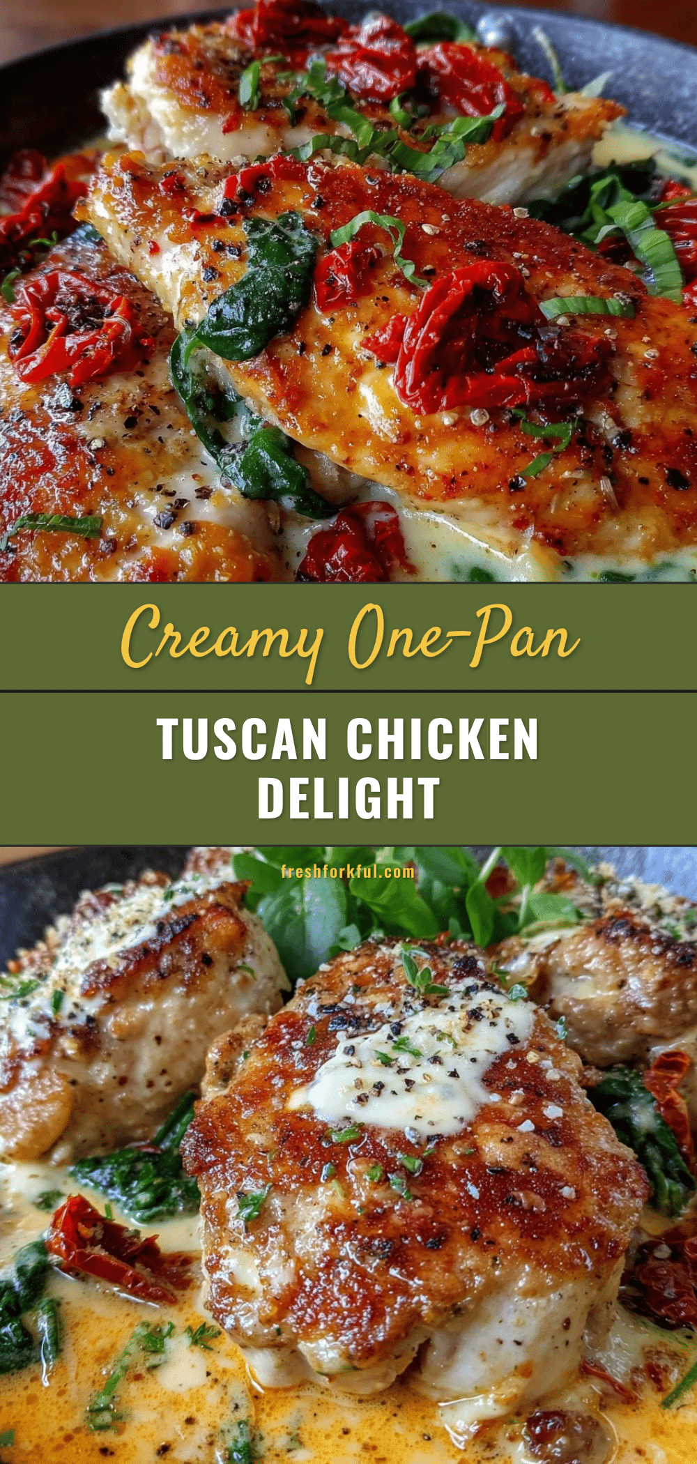 creamy one-pan tuscan chicken recipe