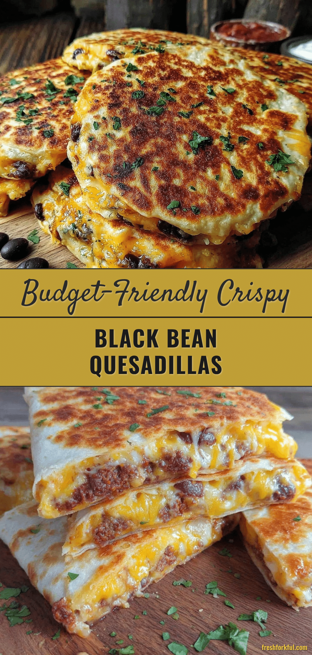 crispy black bean quesadillas recipe