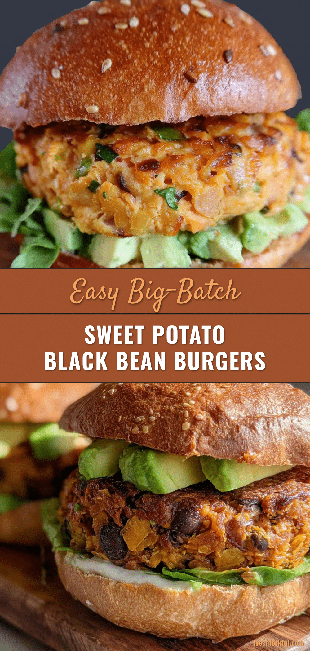 Easy Big-Batch Sweet Potato and Black Bean Burgers recipe