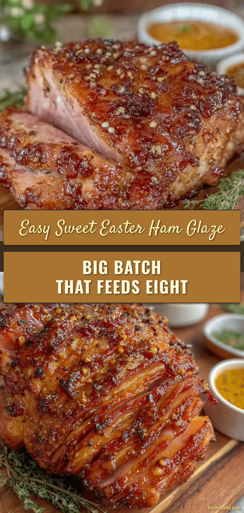 easy sweet Easter ham glaze recipe