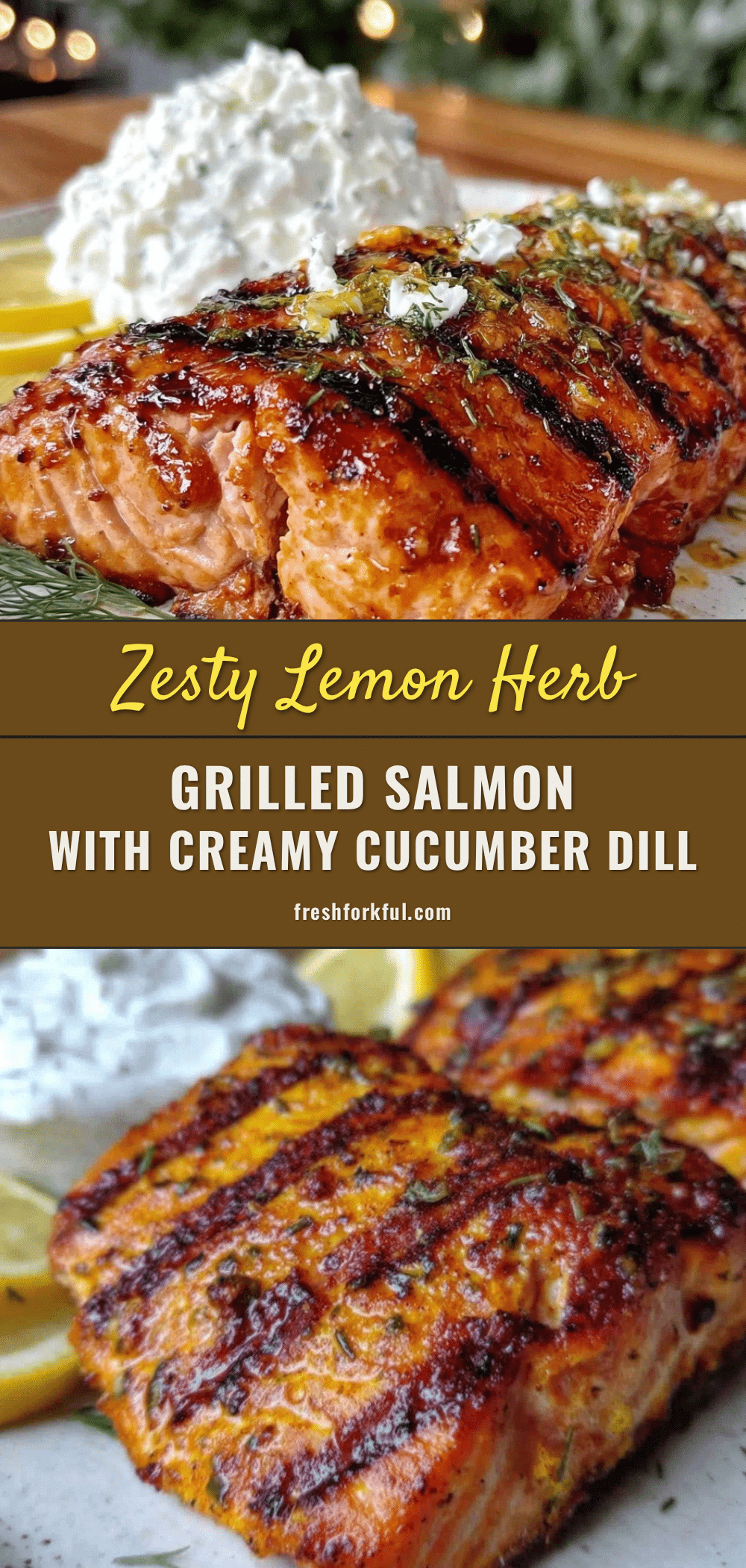 Fresh Lemon Herb Grilled Salmon recipe