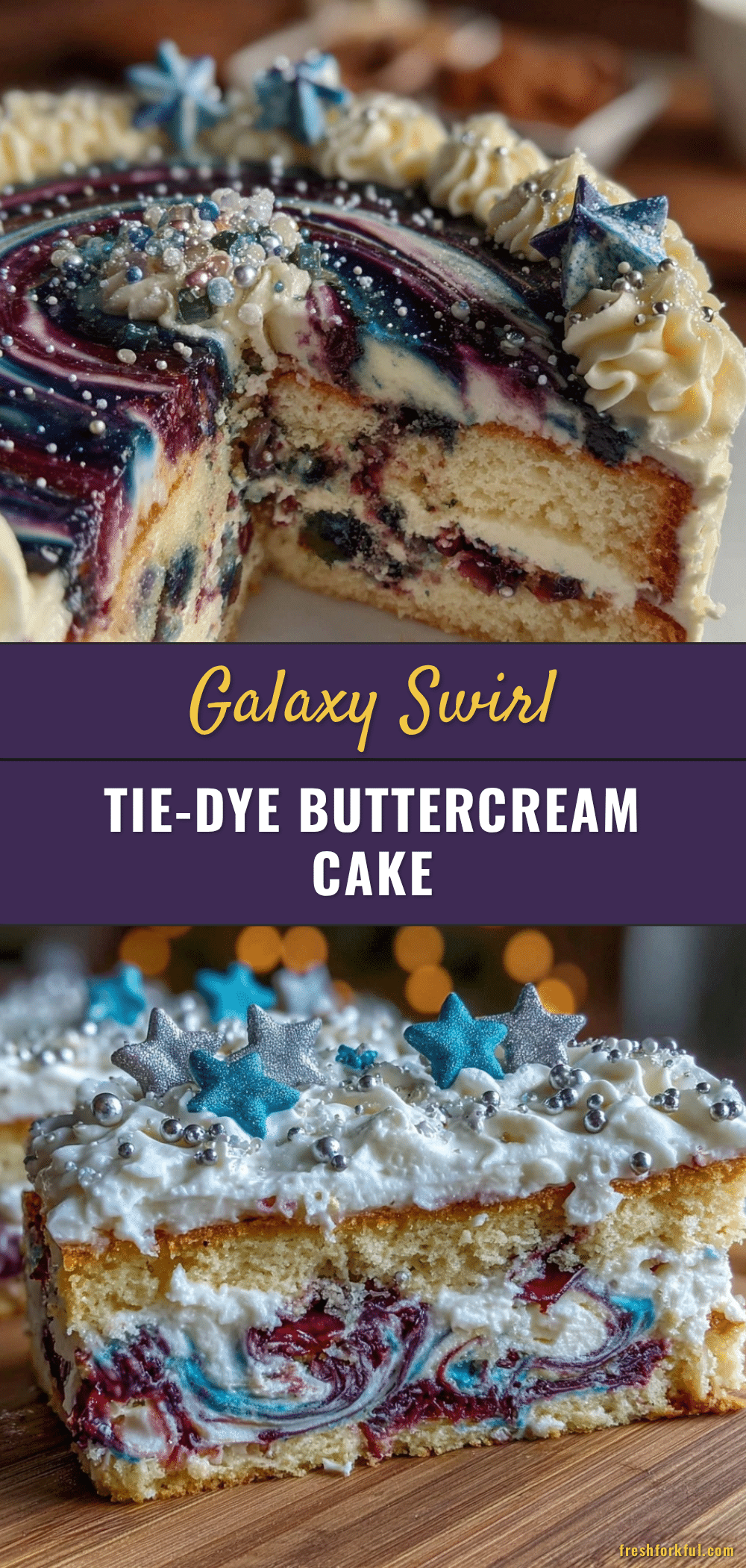 galaxy swirl buttercream vanilla cake recipe