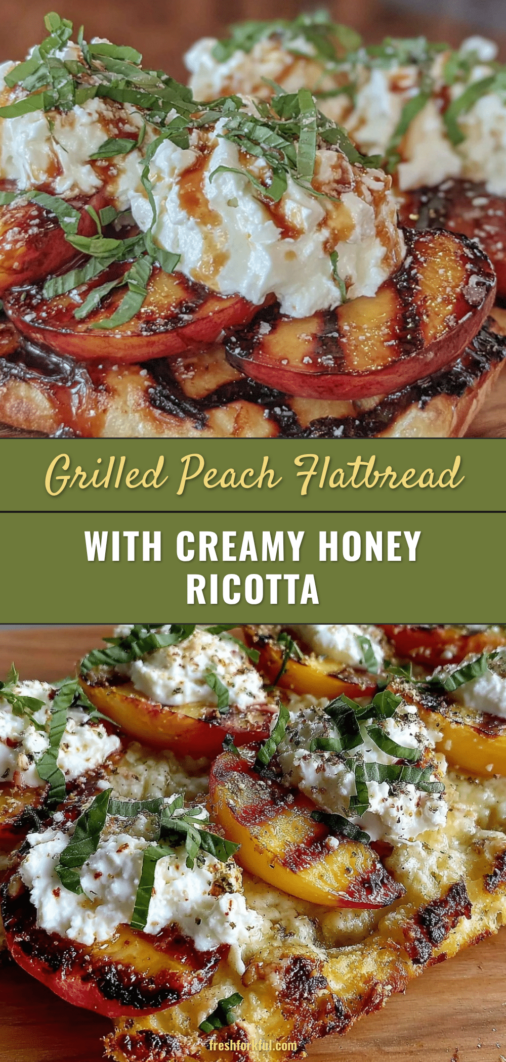 grilled peach flatbread recipe