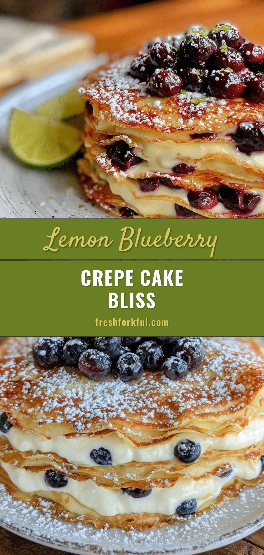 lemon blueberry crepe cake recipe