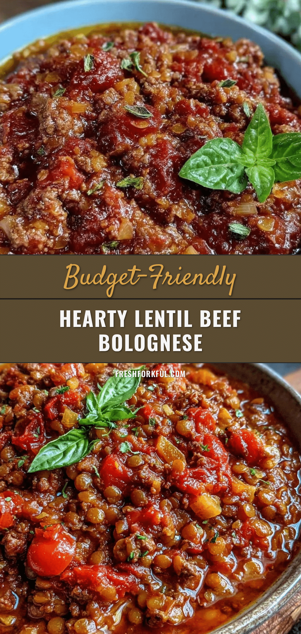 lentil and ground beef bolognese recipe