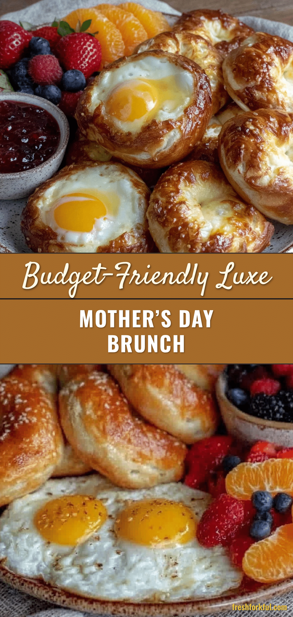 mothers day brunch eggs bagels and fruit recipe