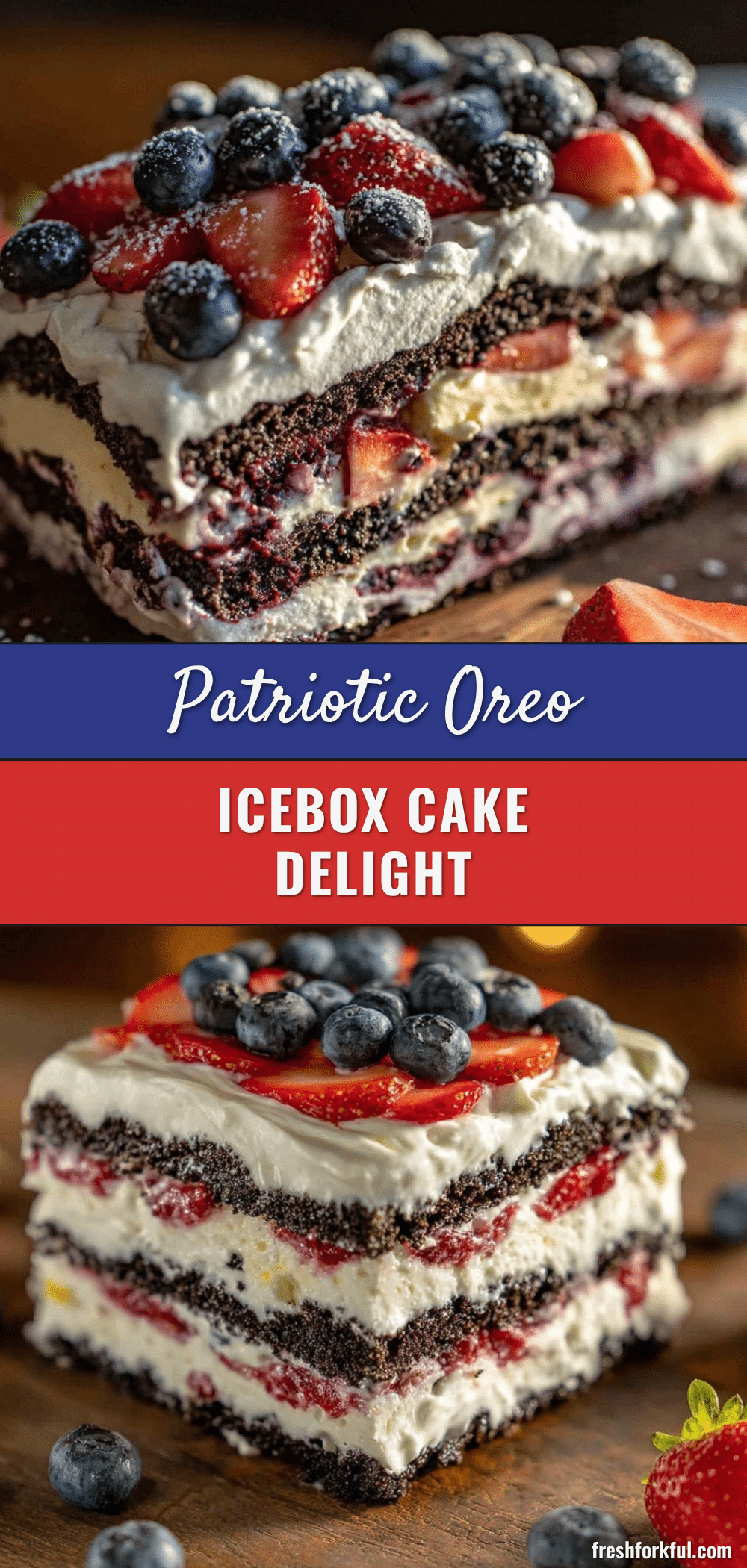 patriotic oreo icebox cake recipe