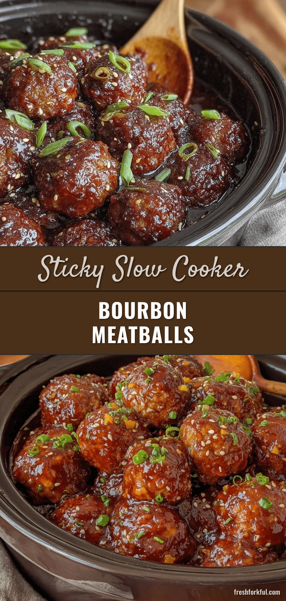 slow cooker bourbon meatballs recipe