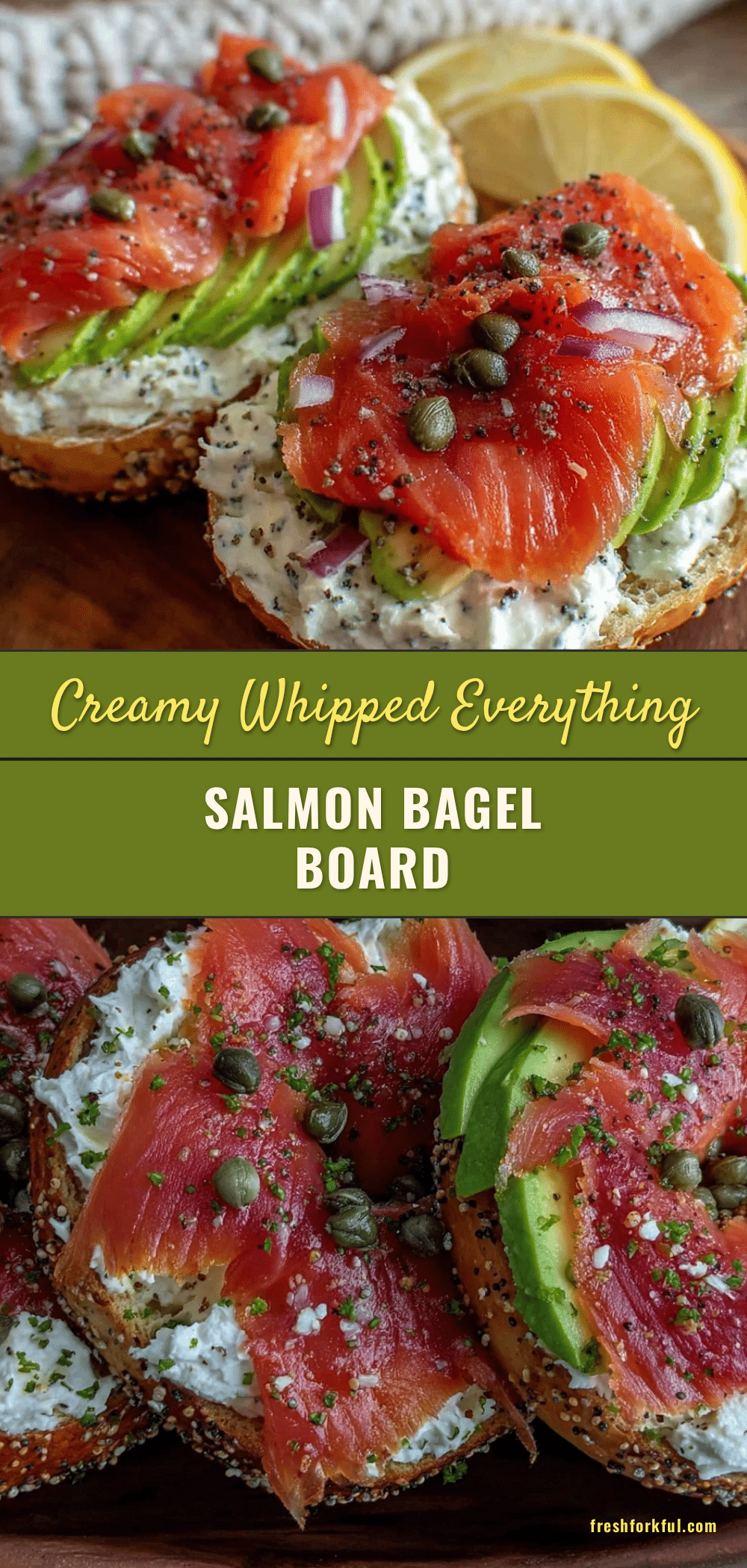 smoked salmon avocado bagel board recipe