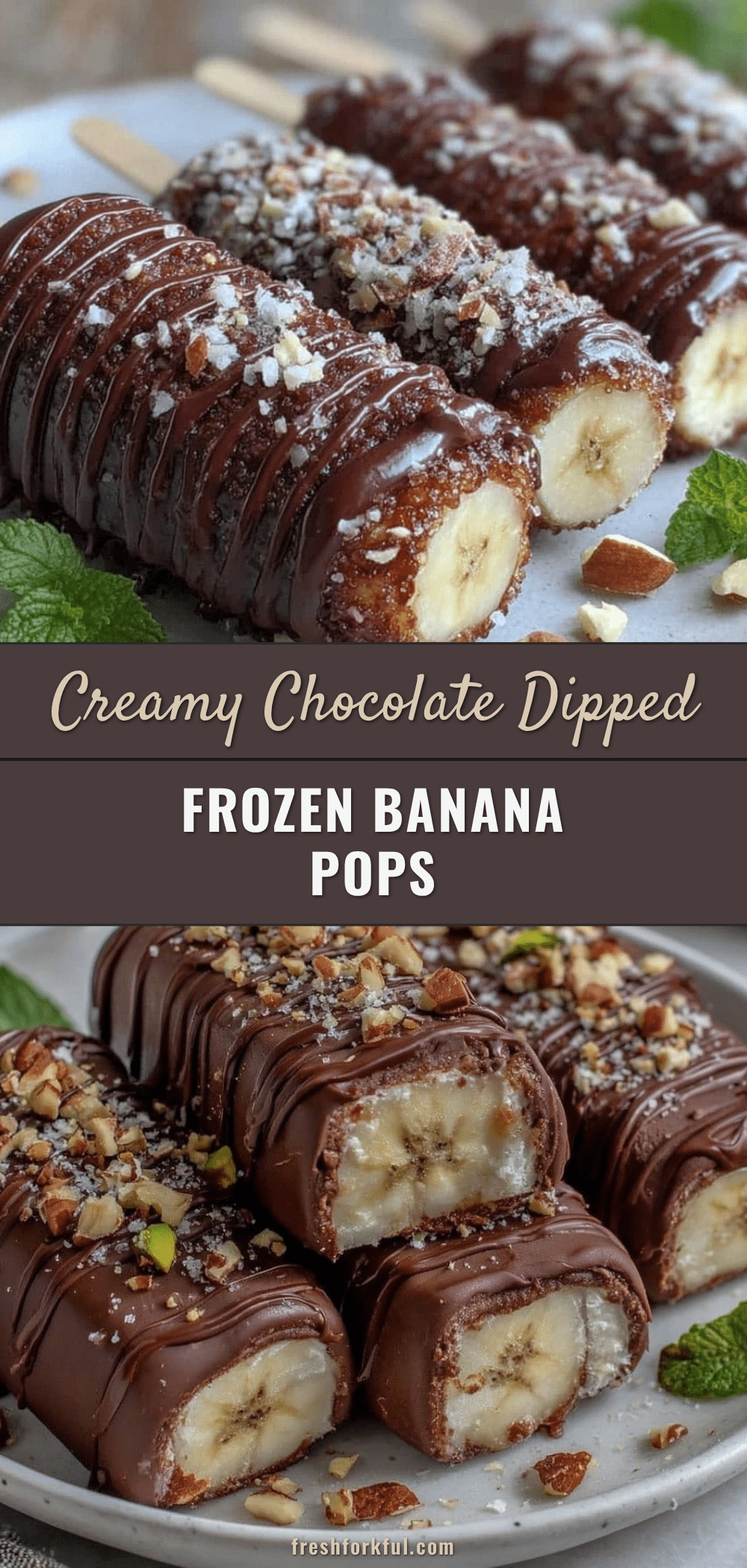 chocolate dipped frozen banana pops recipe