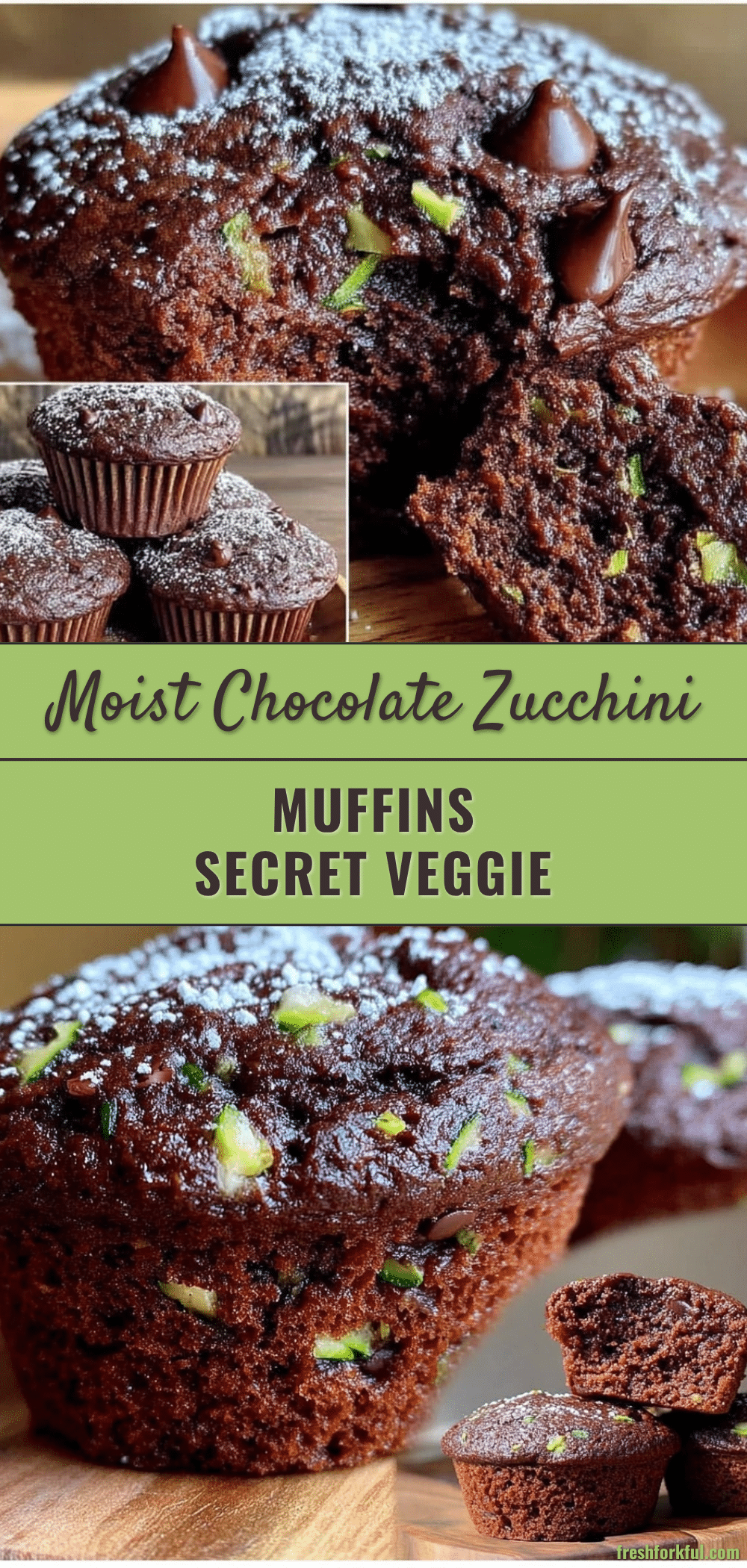 chocolate zucchini muffins recipe