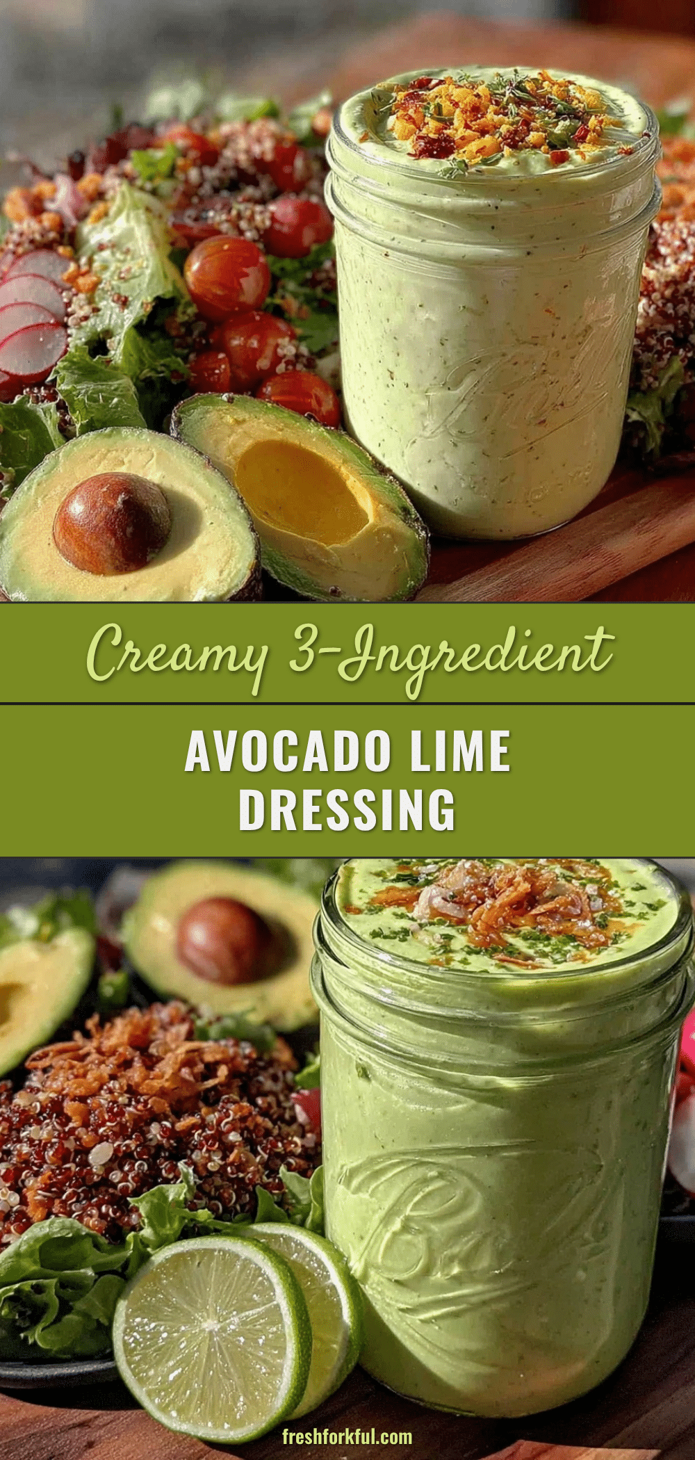 creamy avocado lime dressing recipe