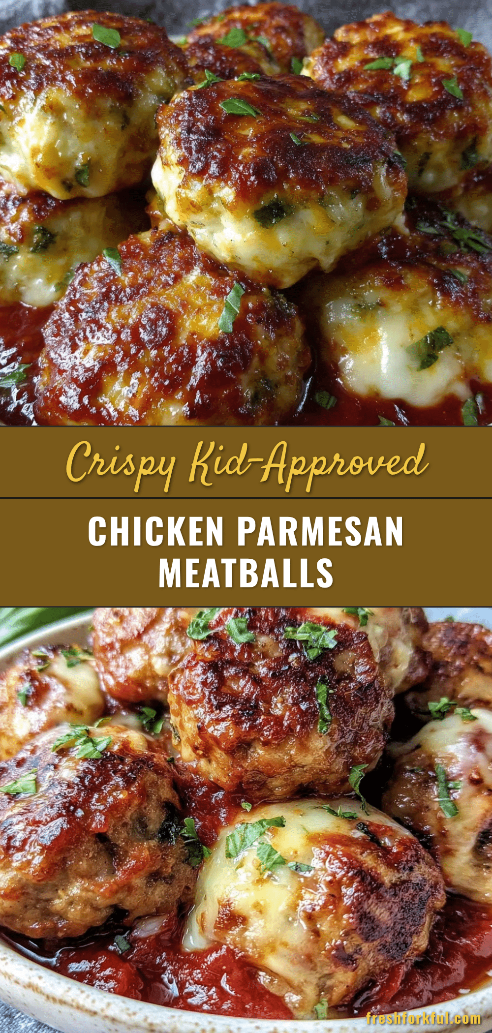 crispy chicken parmesan meatballs recipe