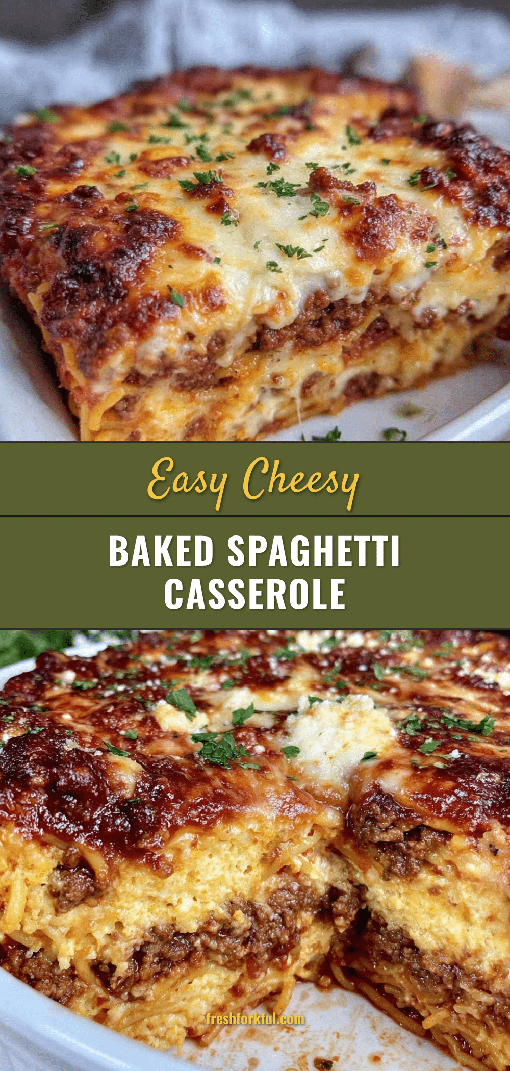 easy cheesy baked spaghetti casserole recipe