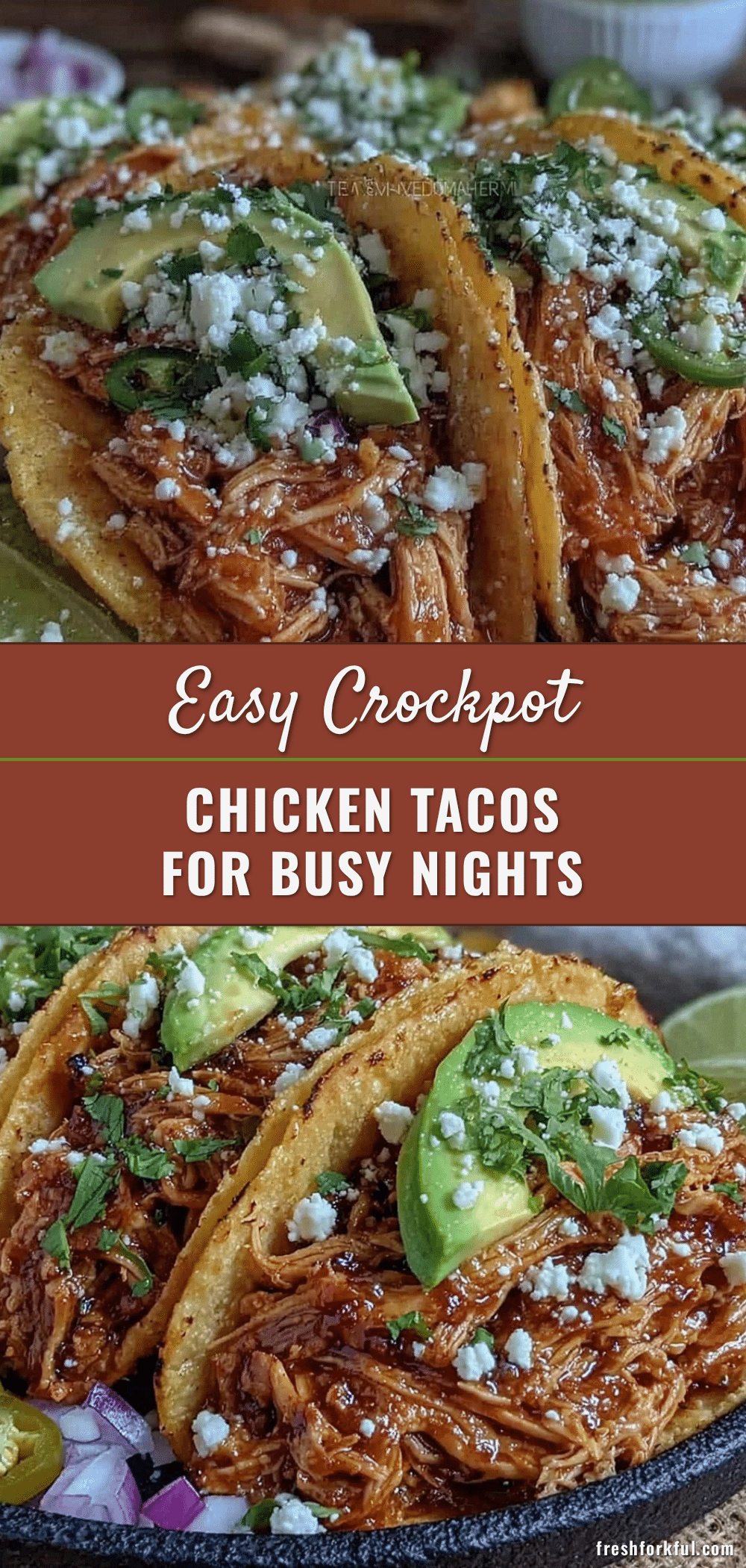 easy crockpot chicken tacos recipe
