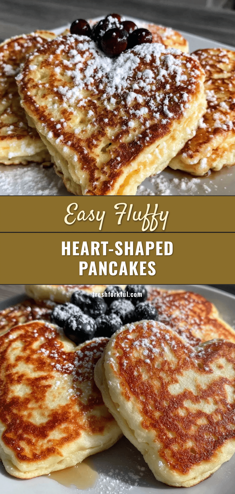 fluffy easy heart-shaped pancakes recipe