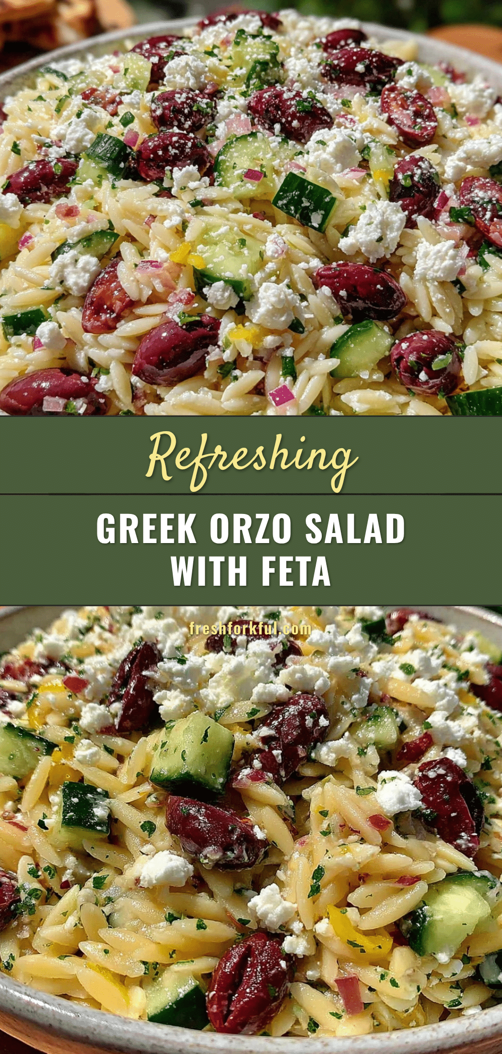 Fresh Greek Orzo Pasta Salad recipe