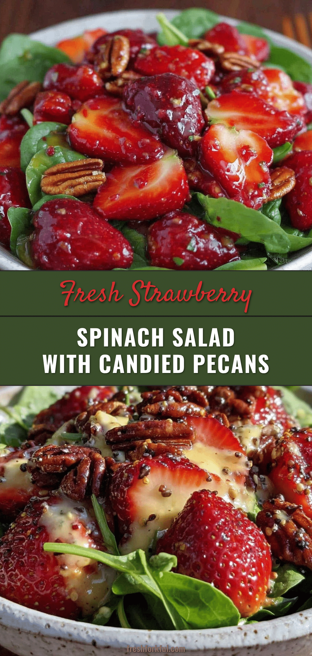 fresh strawberry spinach salad recipe