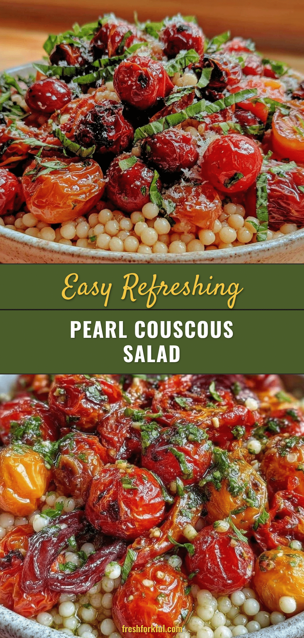 fresh summer pearl couscous salad recipe