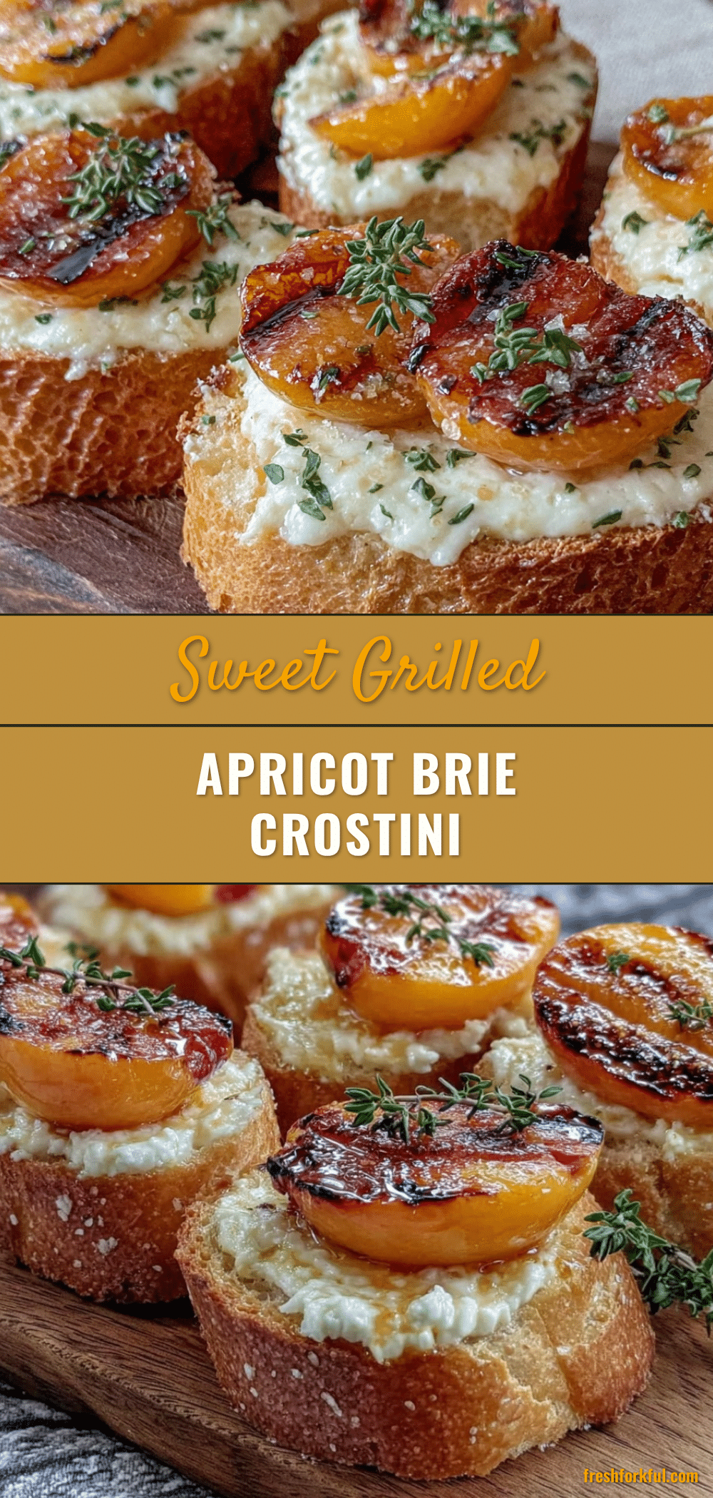 grilled apricot and brie crostini recipe