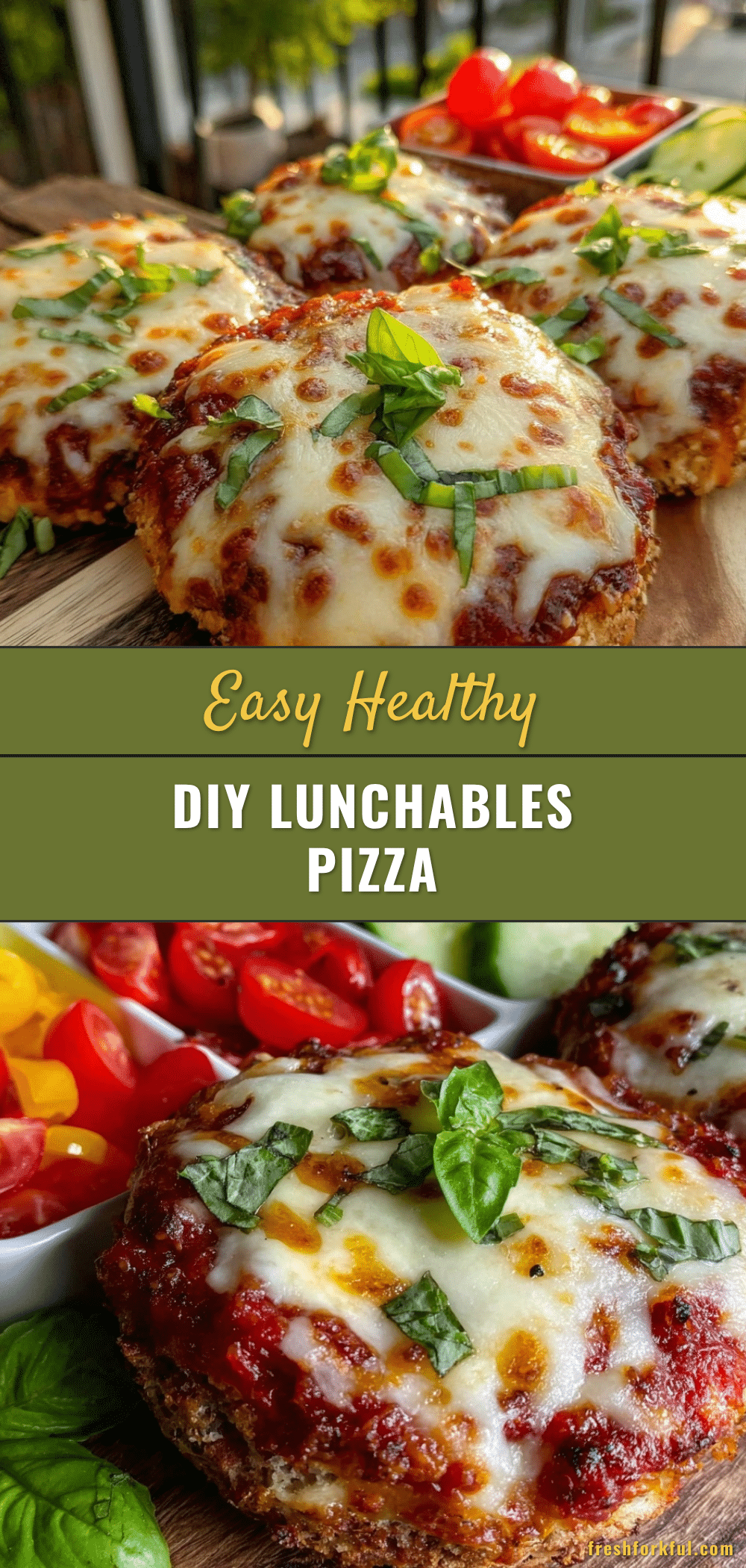 Healthy DIY Lunchables Pizza recipe
