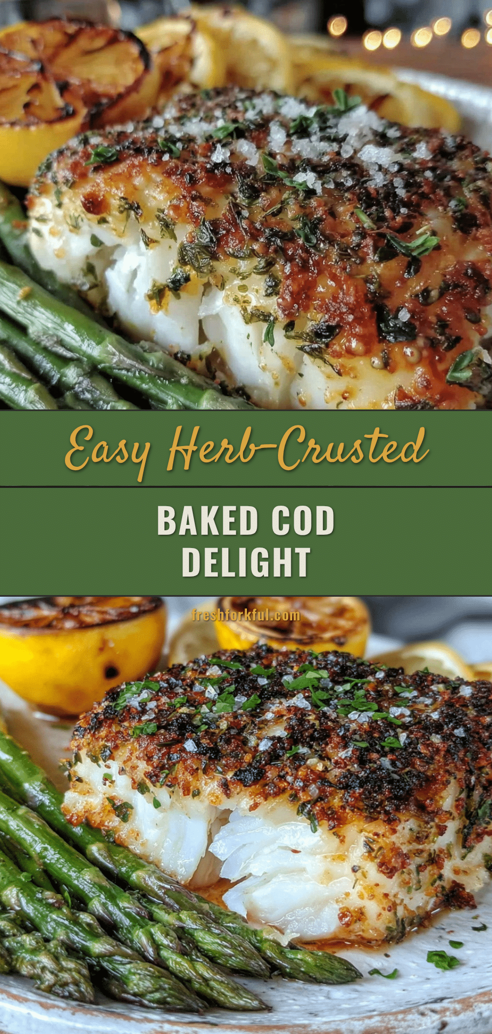 herb-crusted baked cod recipe