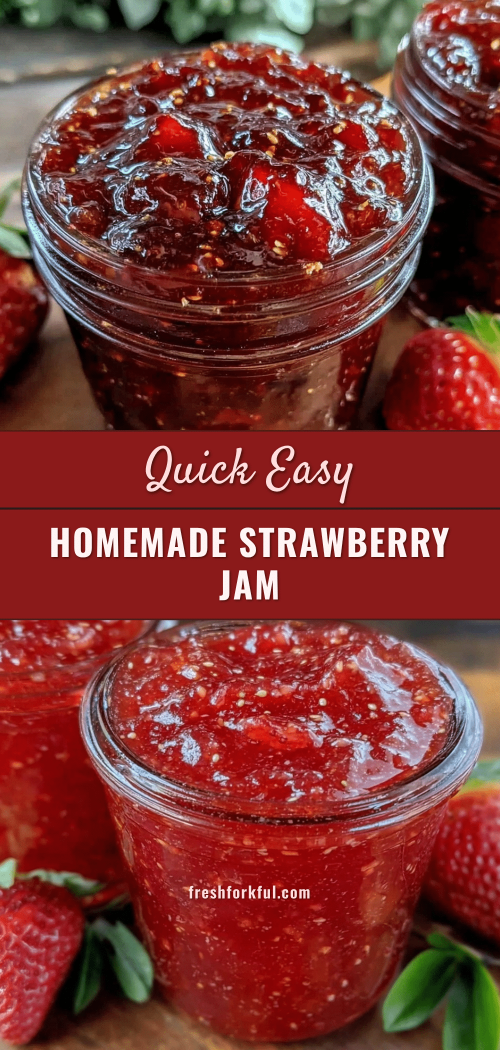 homemade pure strawberry jam without pectin recipe