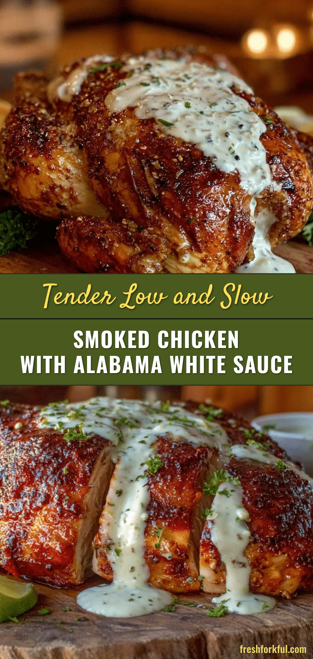 low-and-slow smoked whole chicken recipe