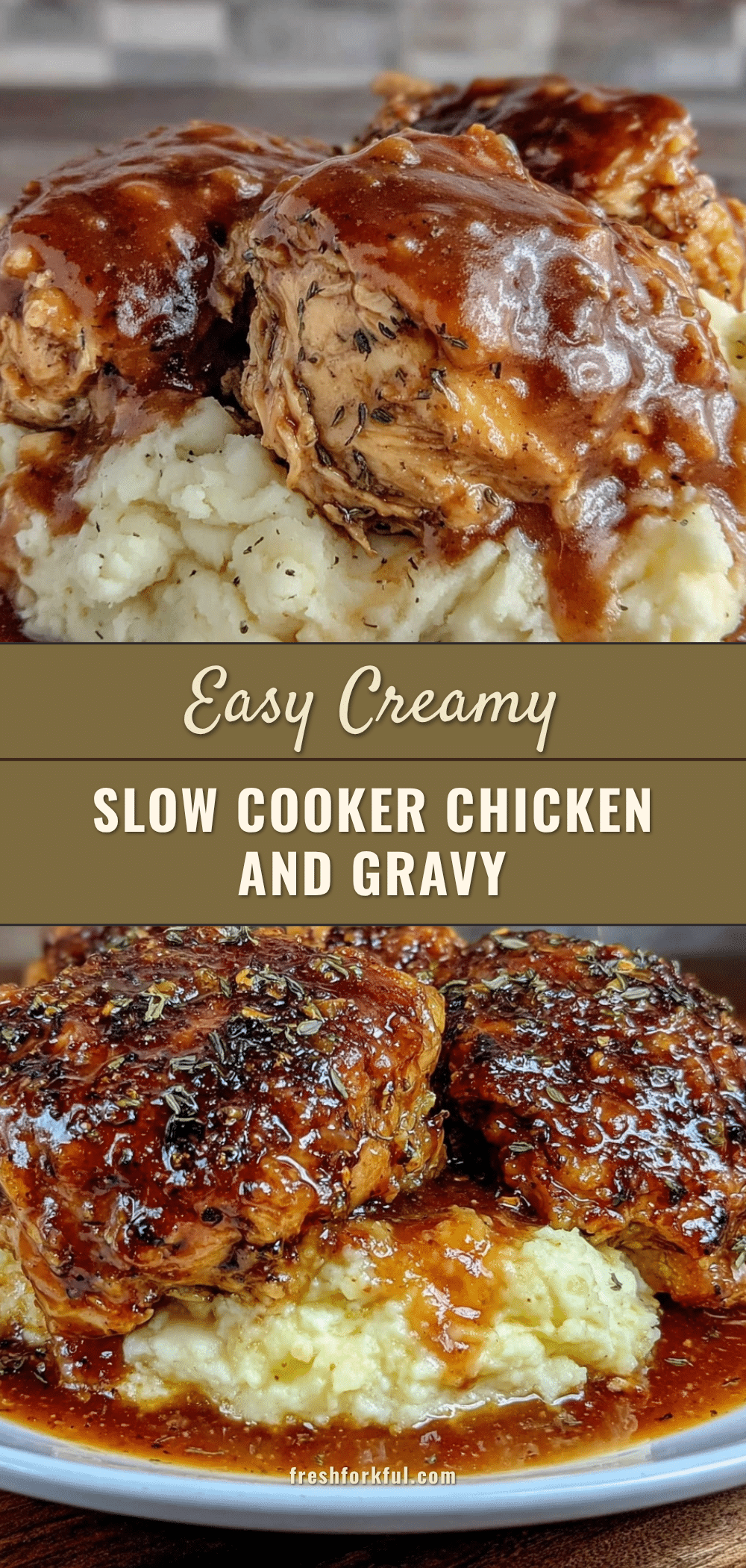 slow cooker chicken and gravy recipe