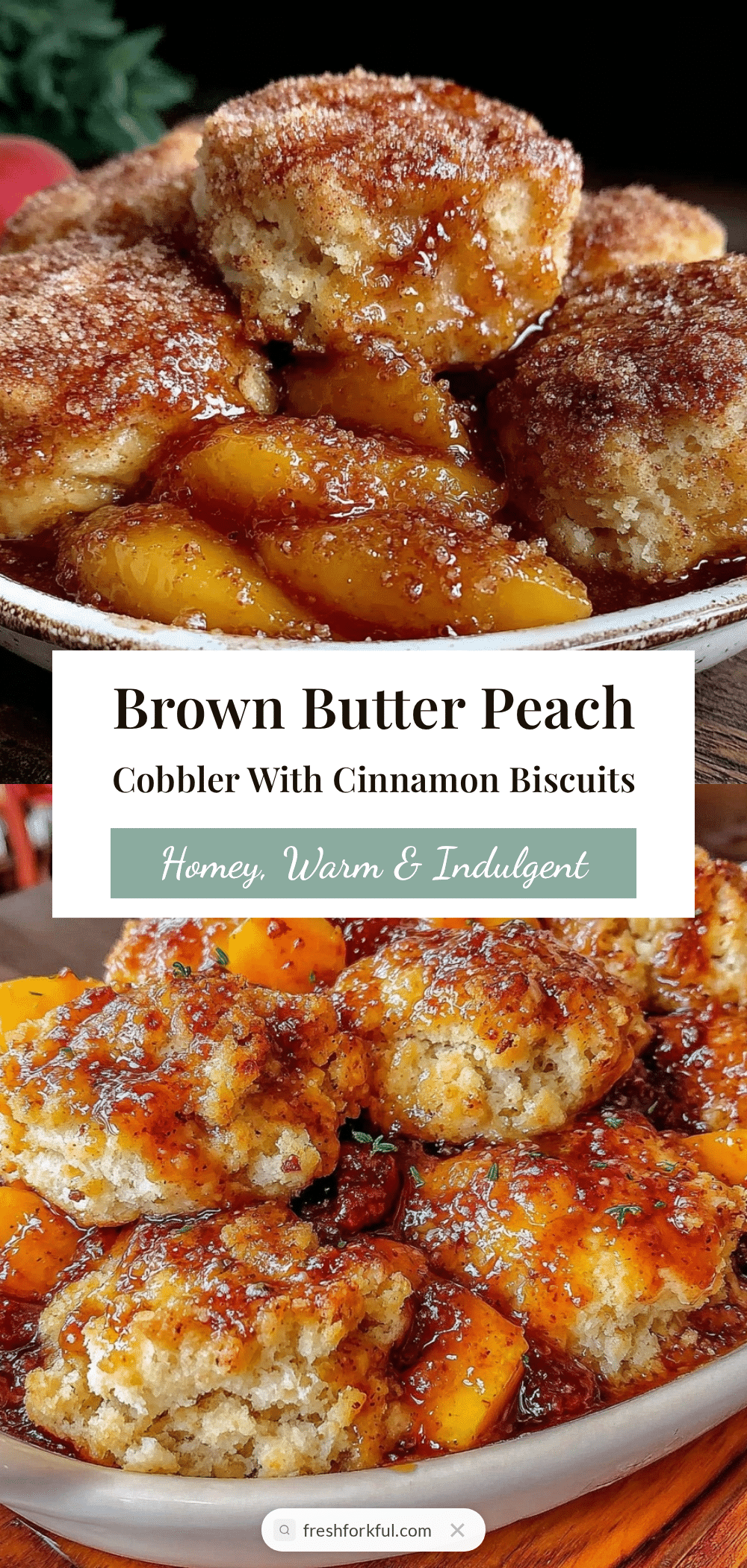 brown butter peach cobbler recipe