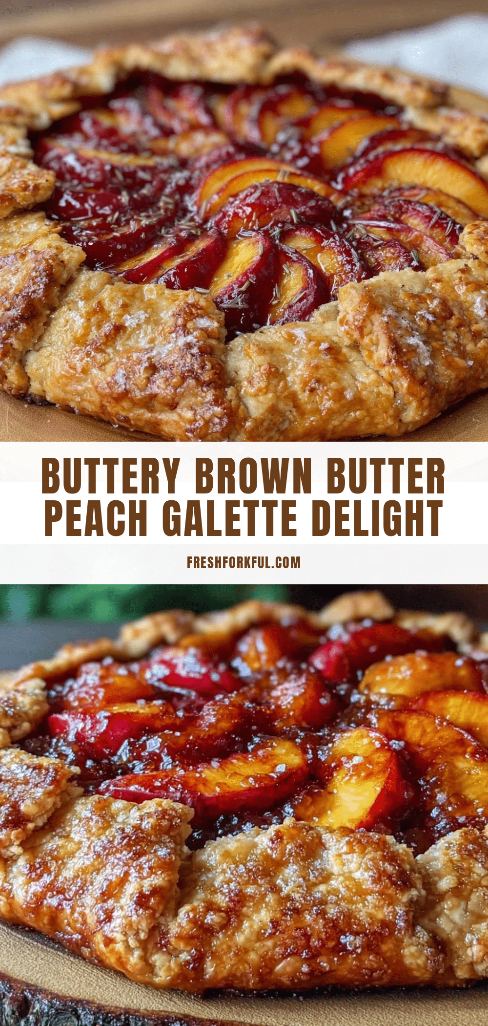 brown butter peach galette recipe