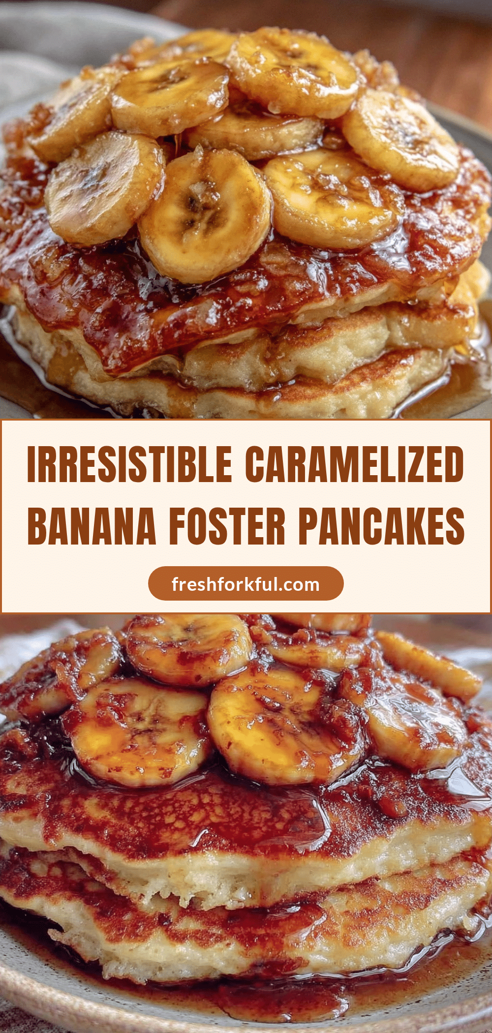 caramelized banana foster pancakes recipe