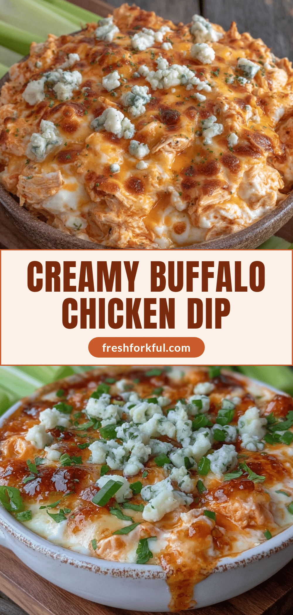 creamy buffalo chicken dip recipe
