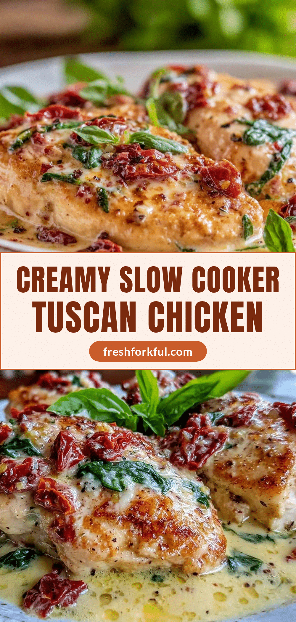 creamy slow cooker tuscan chicken recipe