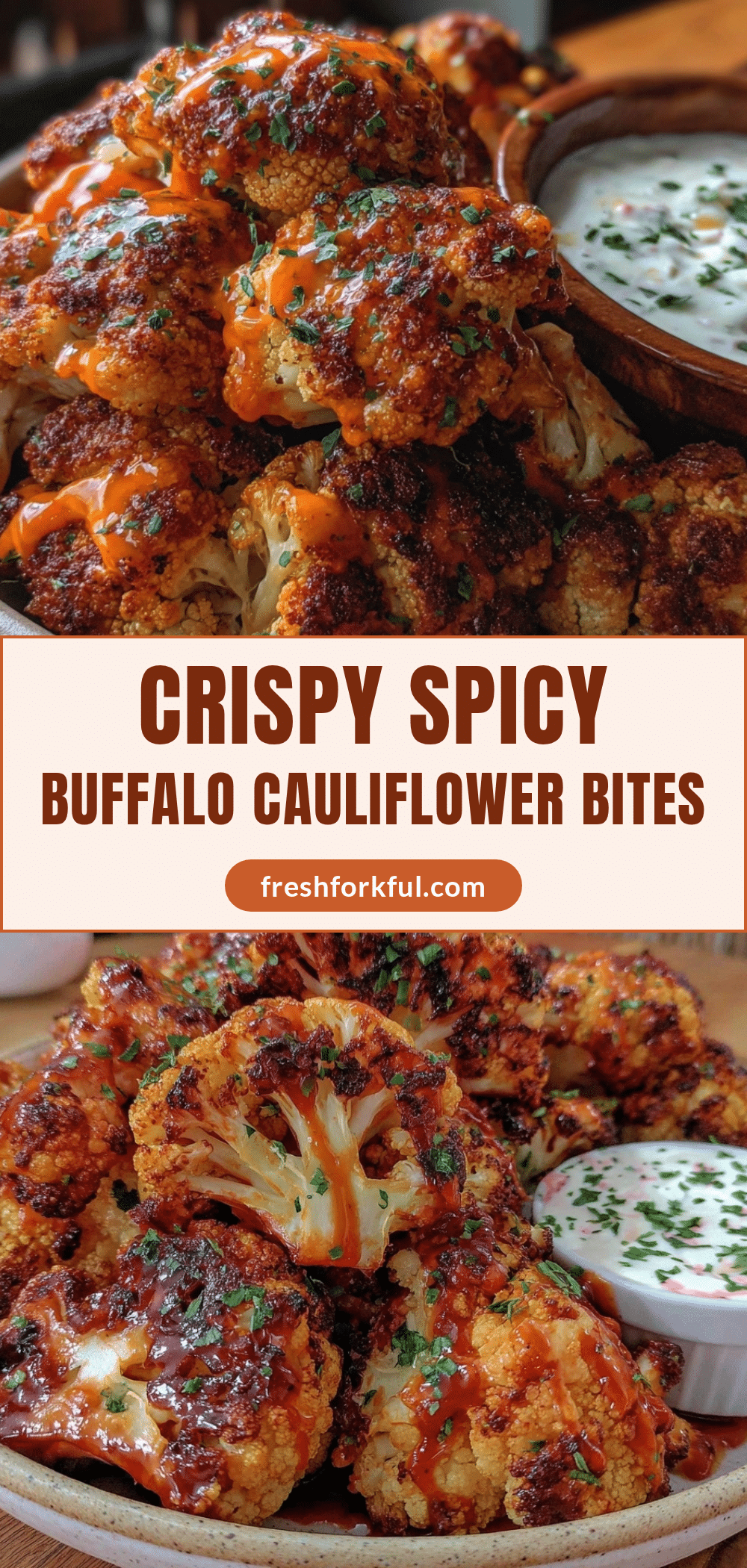 crispy buffalo cauliflower bites recipe