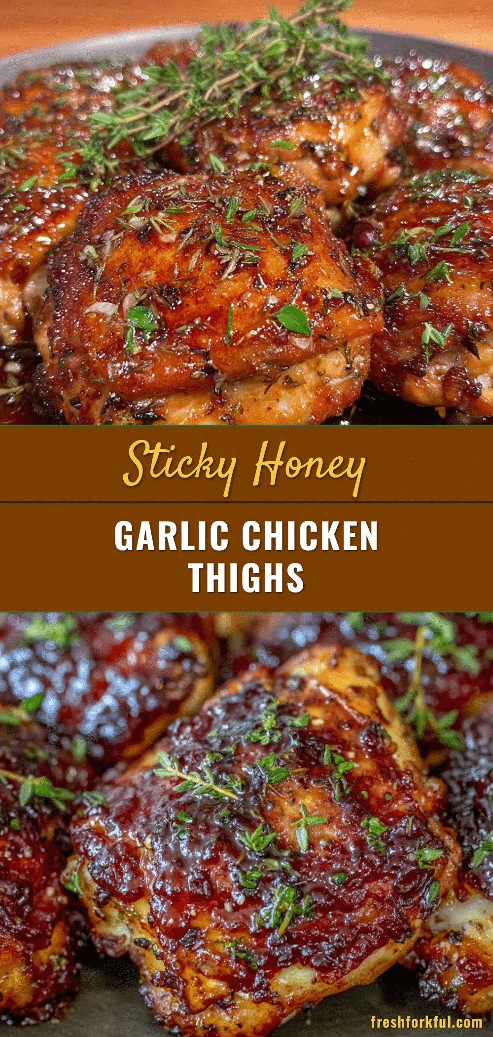 crispy honey garlic chicken thighs recipe