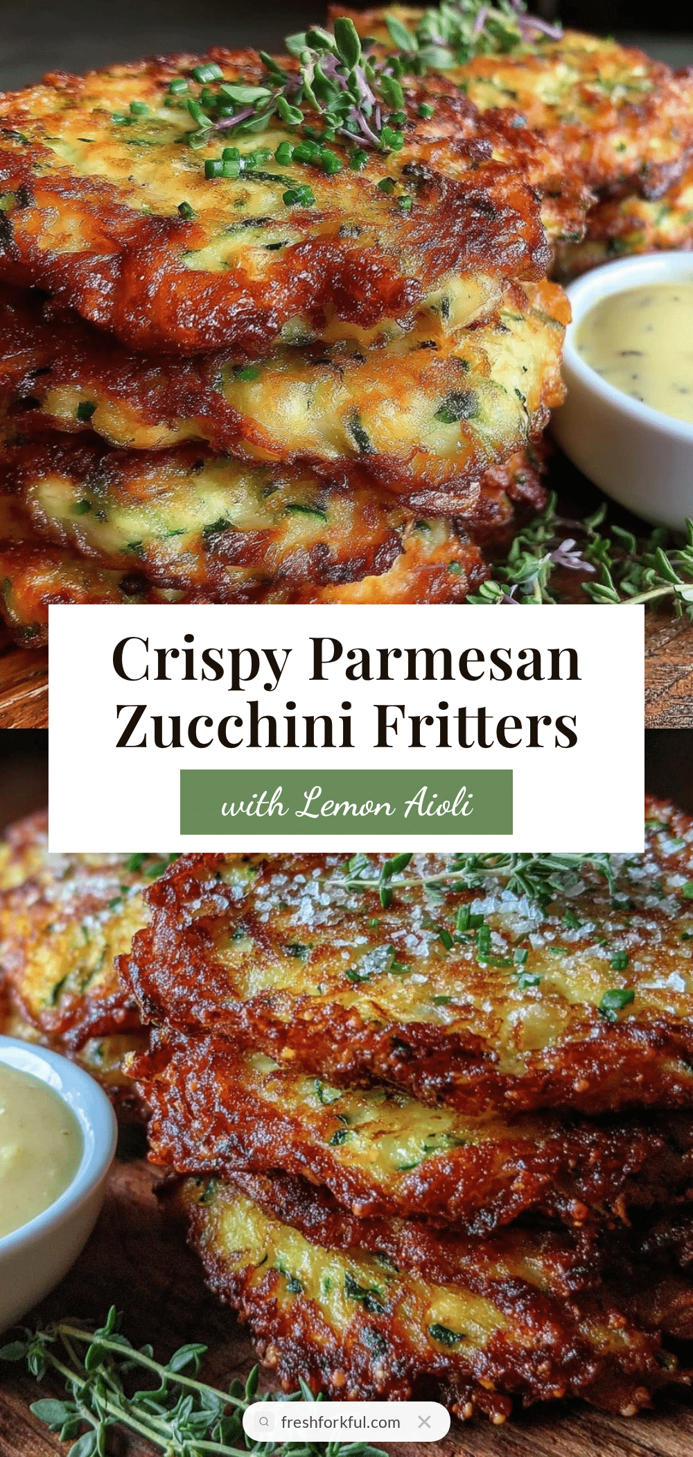 crispy parmesan zucchini fritters recipe