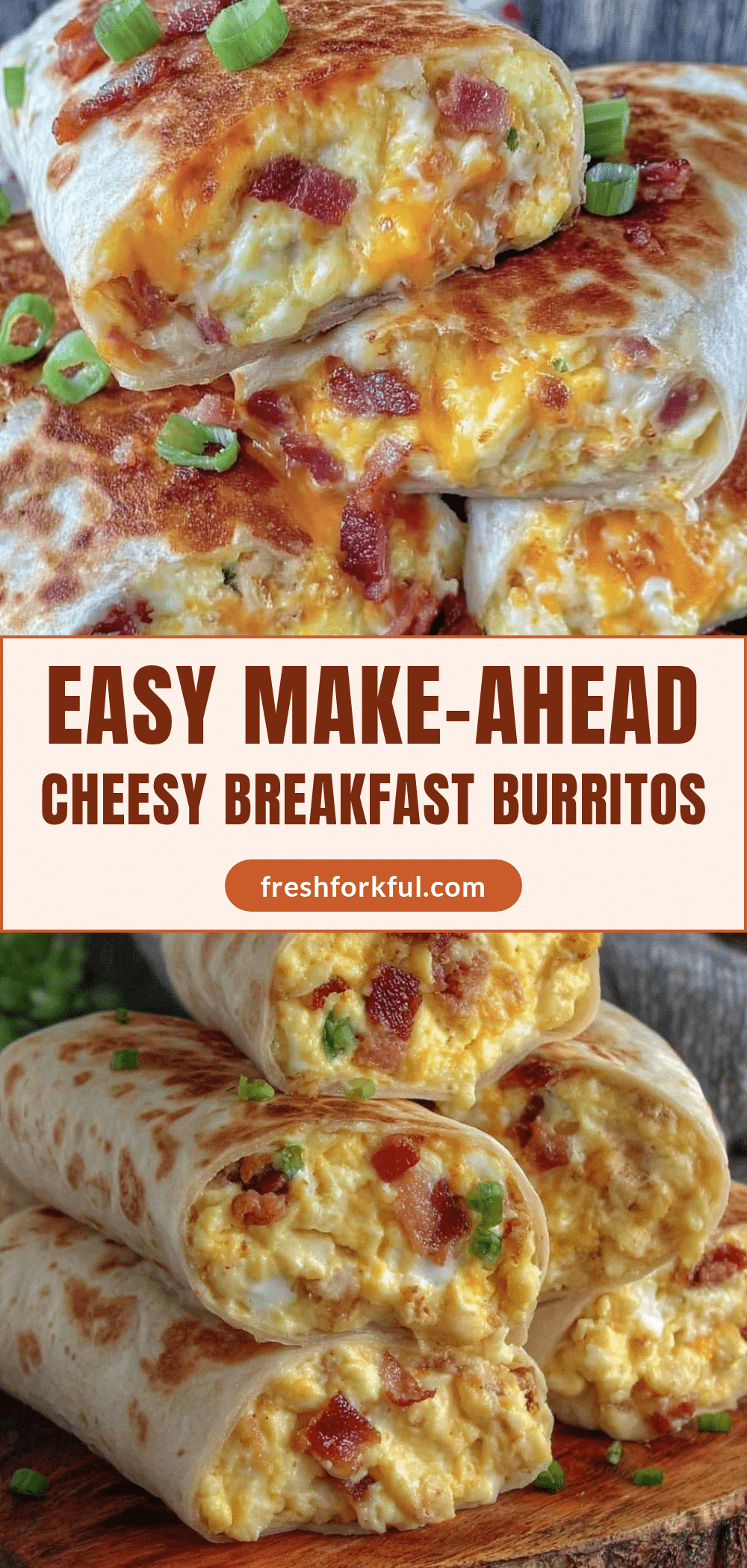 easy make-ahead egg and cheese breakfast burritos recipe