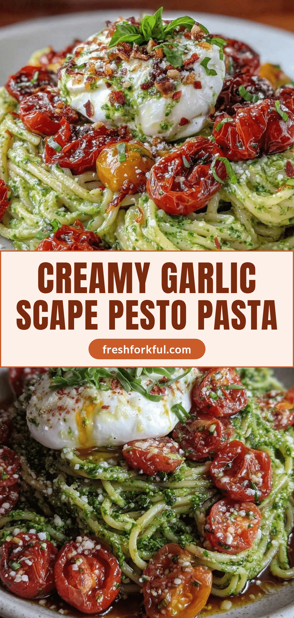 fresh garlic scape pesto pasta recipe