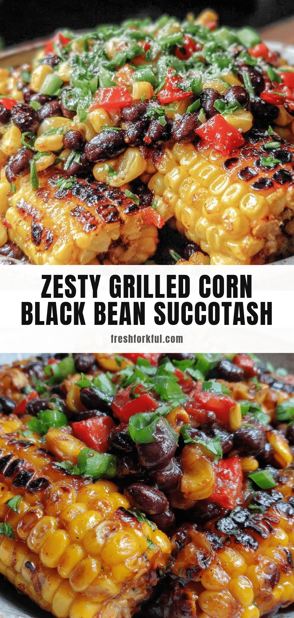 fresh grilled corn black bean succotash recipe