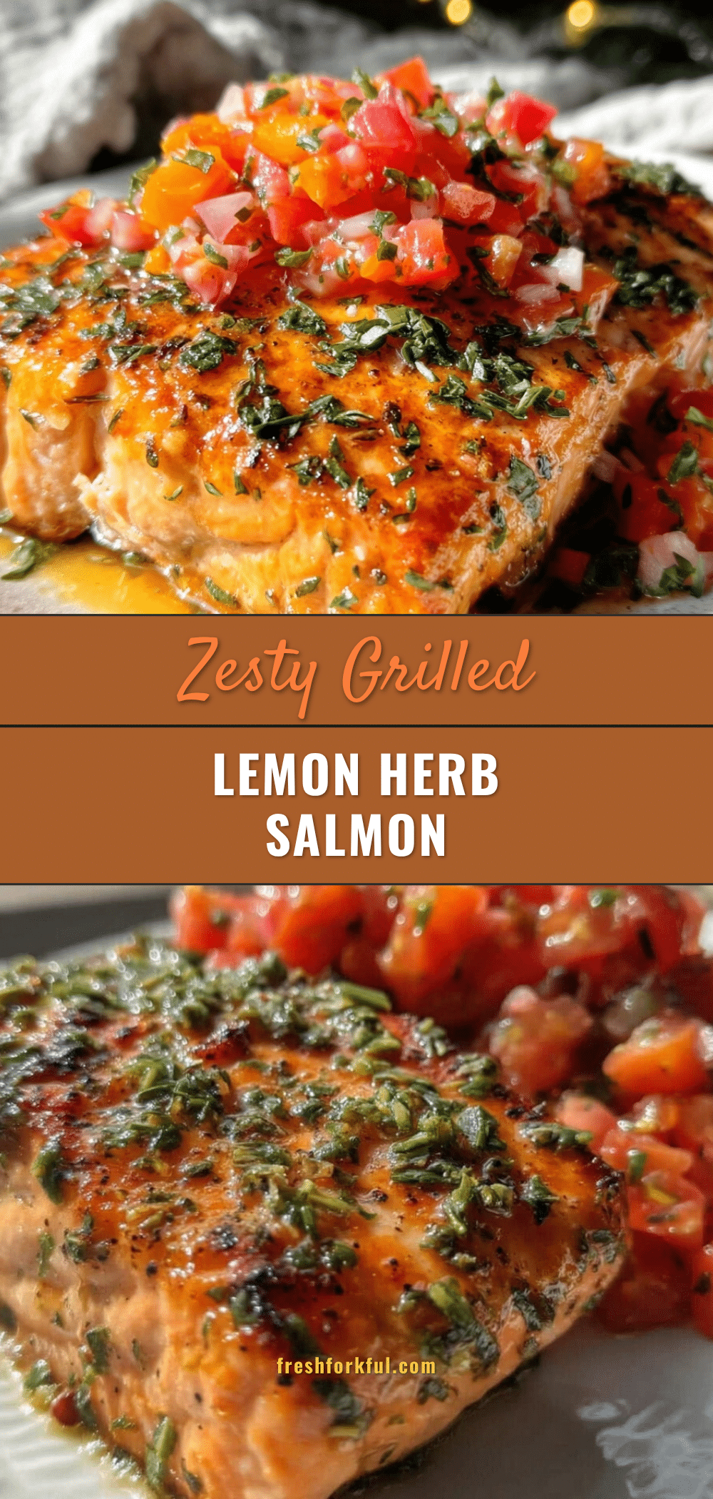 grilled lemon herb salmon recipe