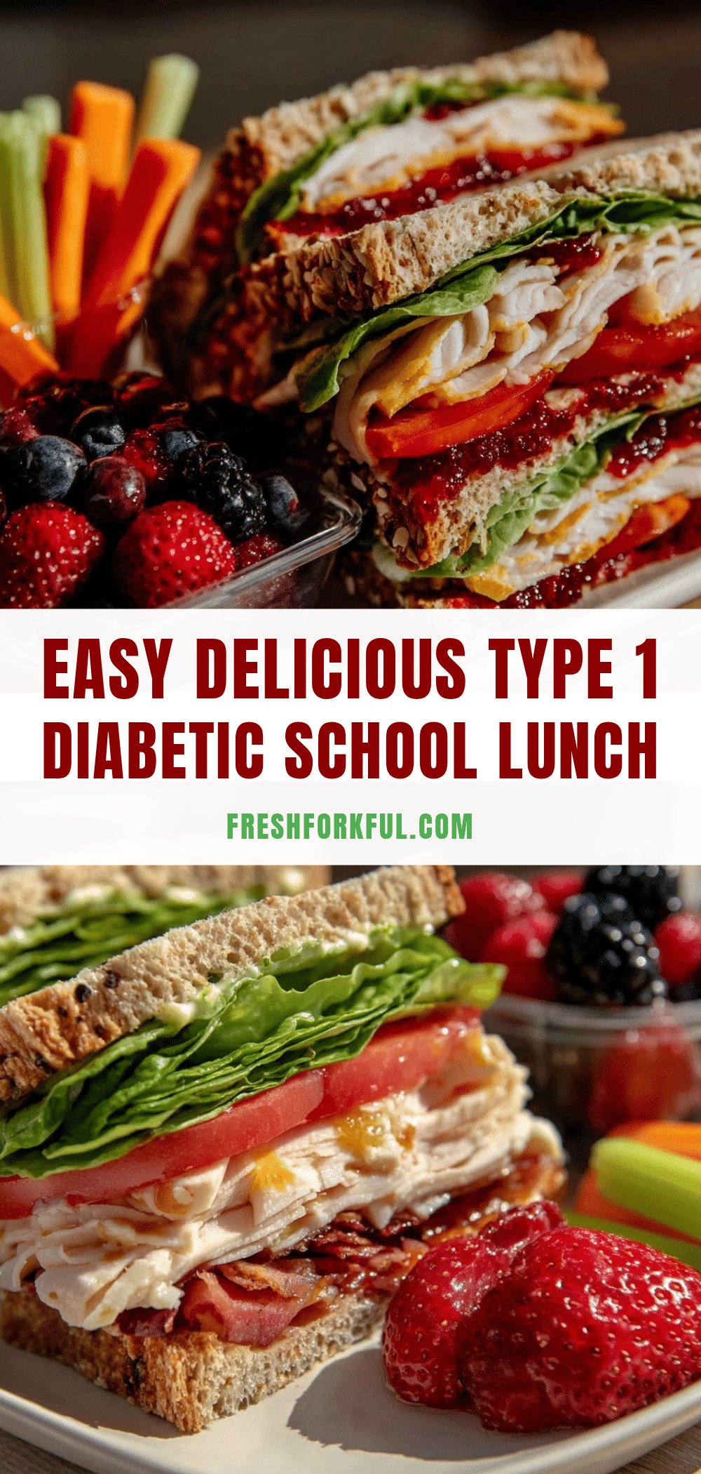 healthy type 1 diabetic school lunch recipe