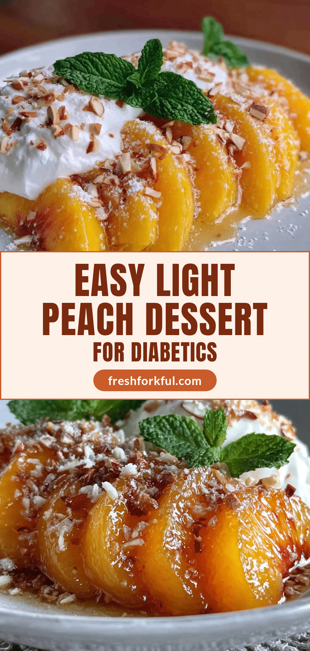 Light Type 2 Diabetic Peach Dessert recipe