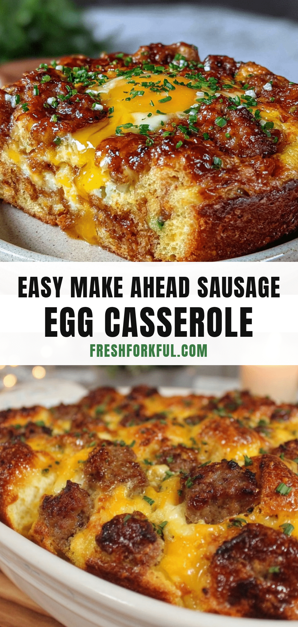make ahead sausage egg casserole recipe