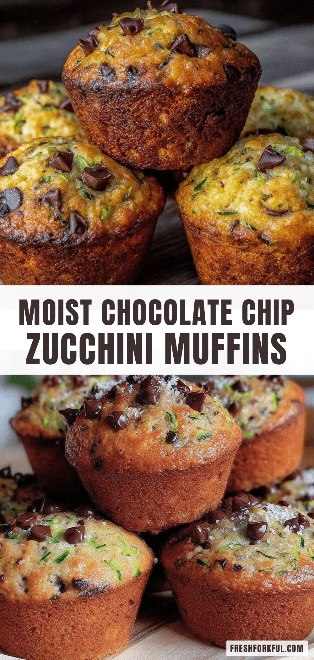 moist chocolate chip zucchini muffins recipe