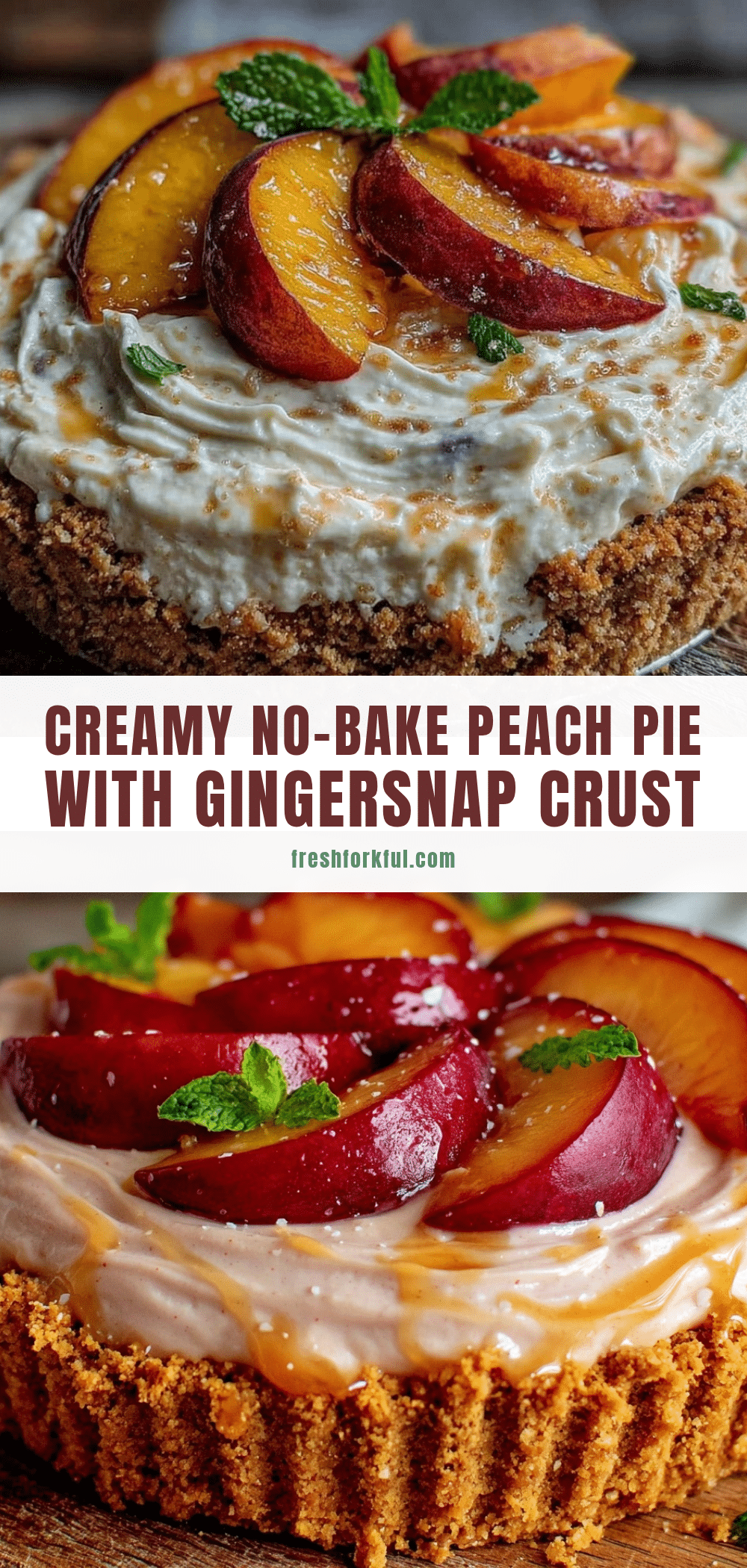 no-bake peach cream pie recipe
