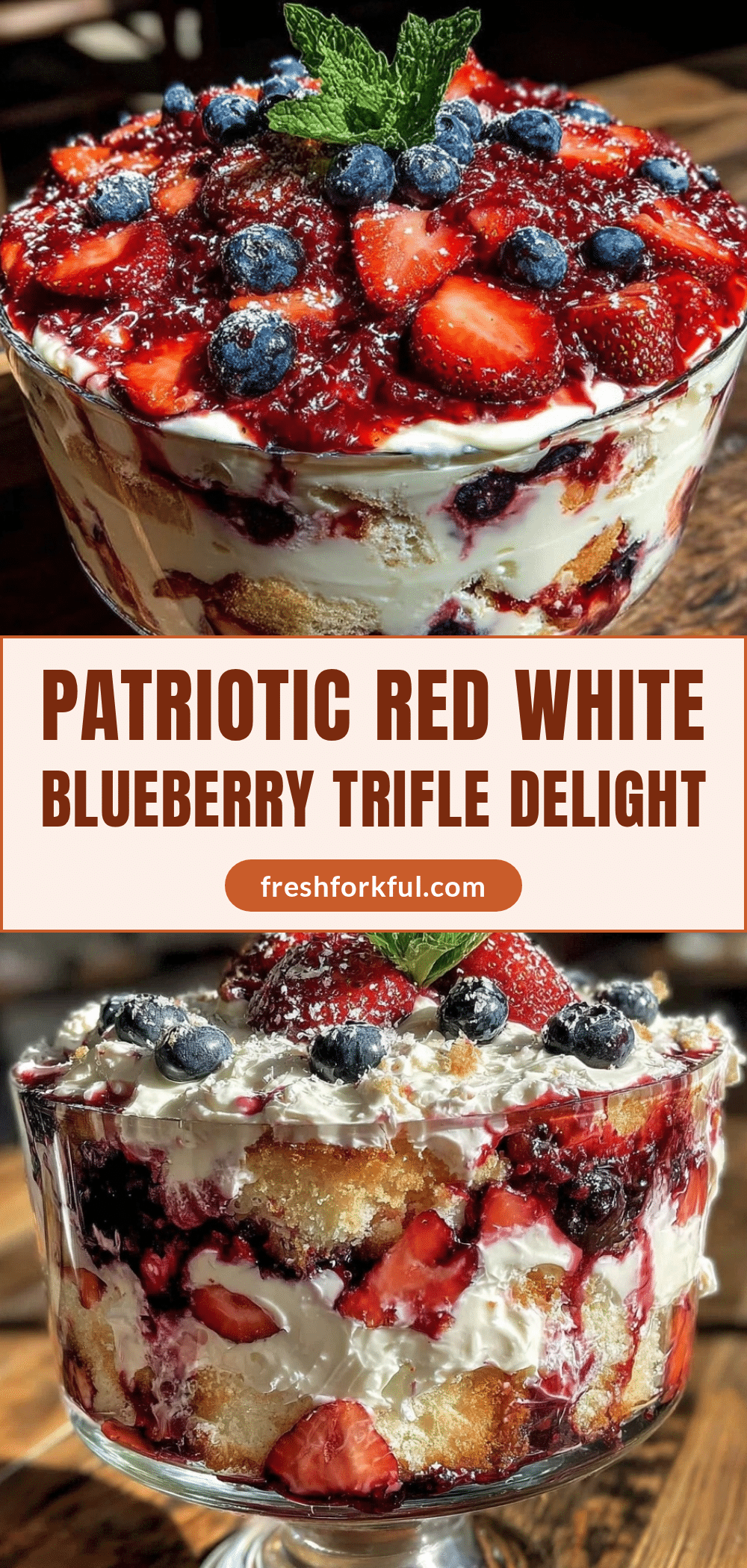 red white blueberry trifle recipe