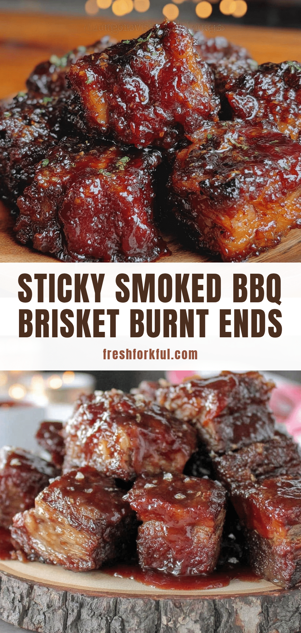smoked BBQ brisket burnt ends recipe